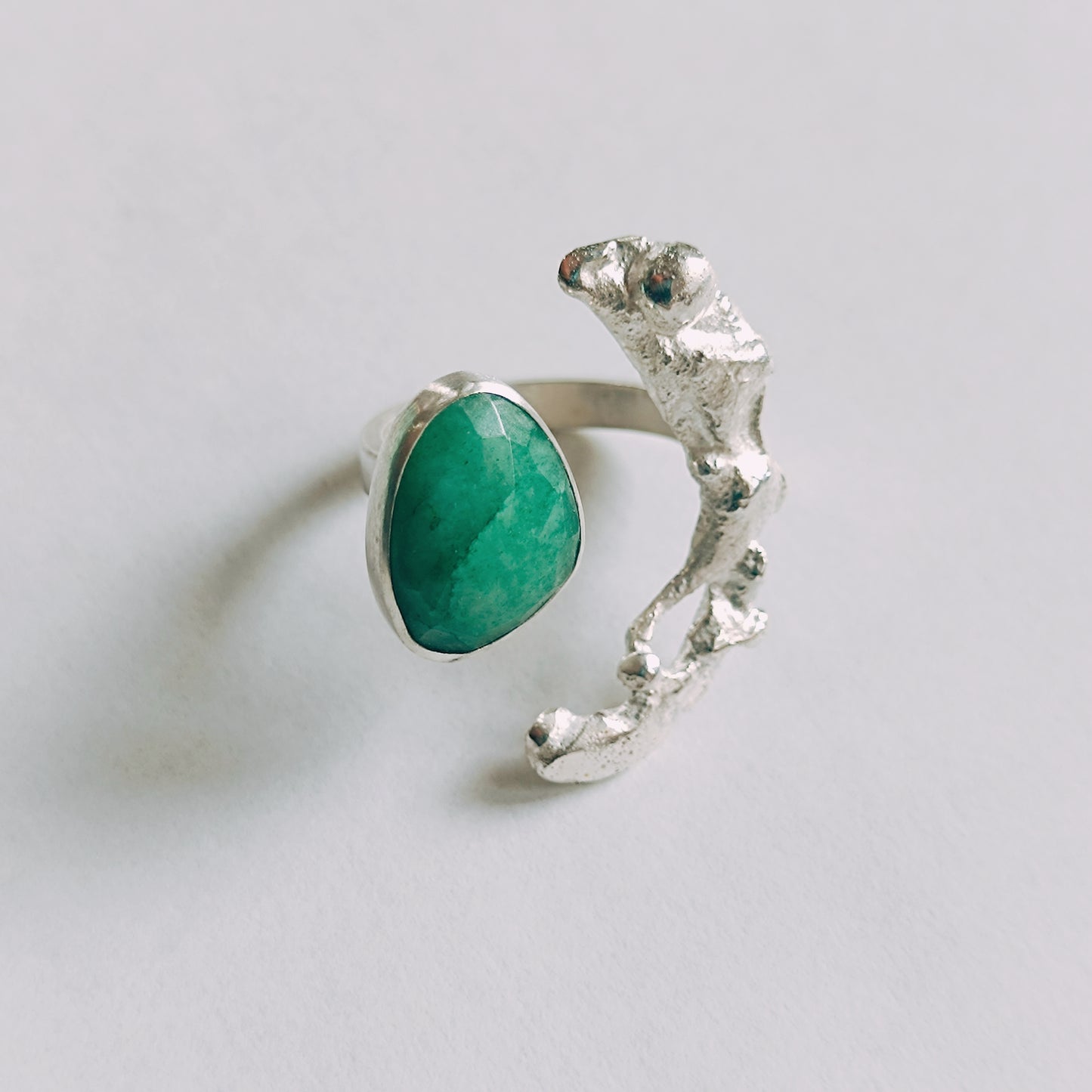 Anillo tú y yo turquesa