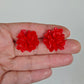 Aros Clavel Rojo