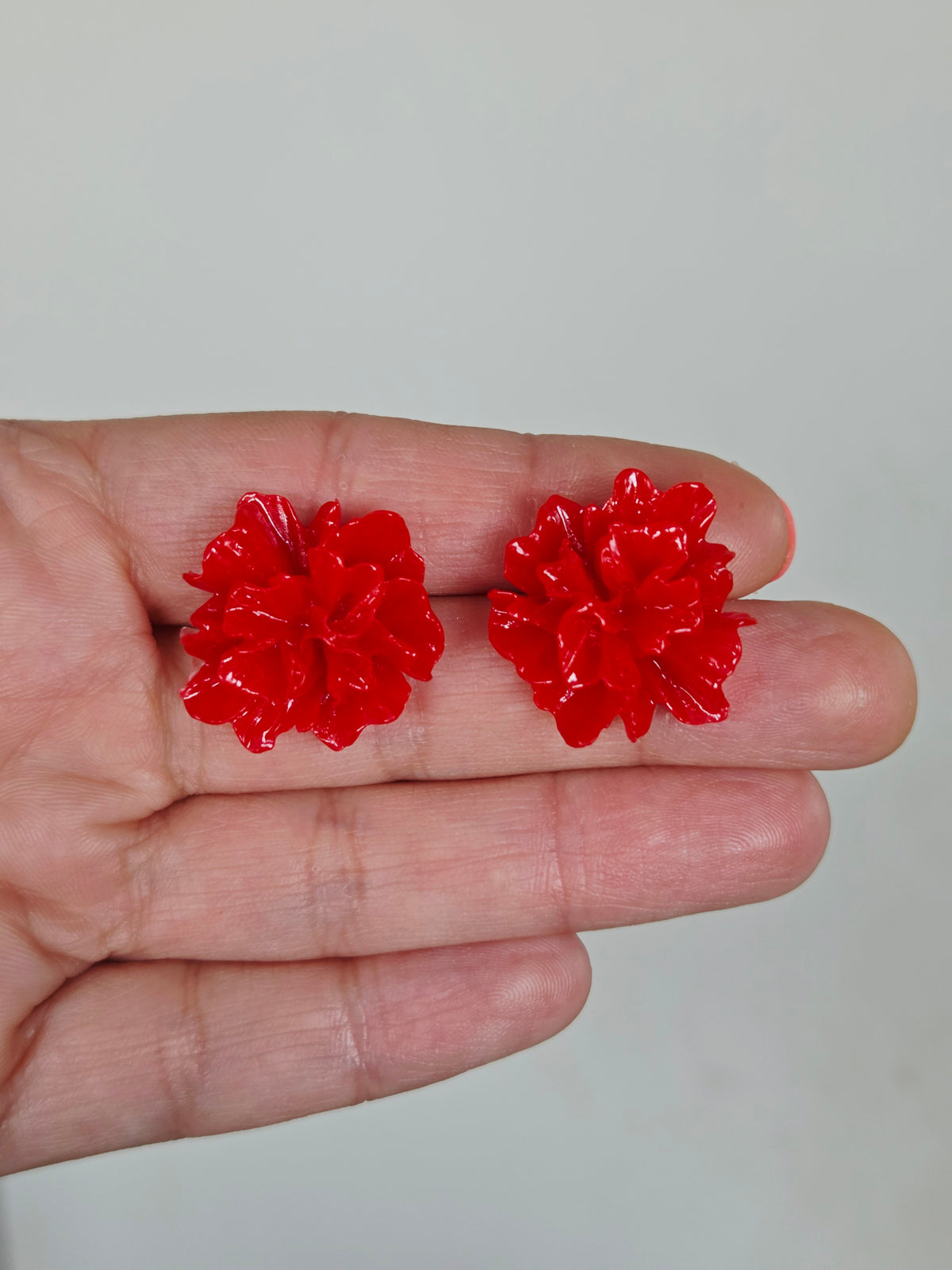 Aros Clavel Rojo