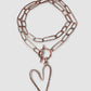 Collar eslabones cobre