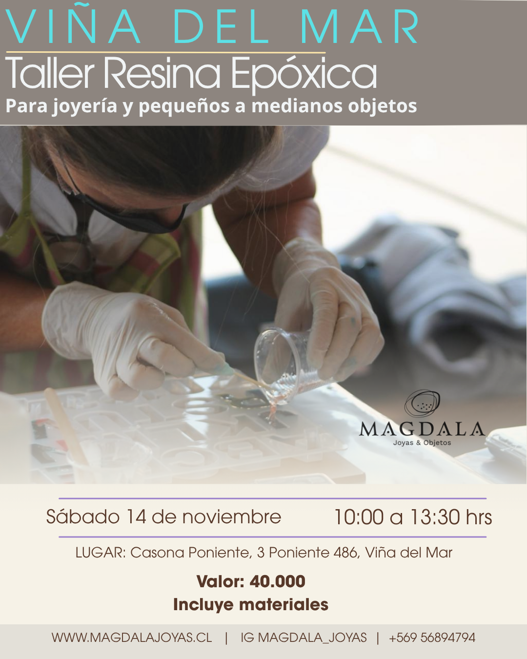 Taller Resina Epóxica Viña del Mar