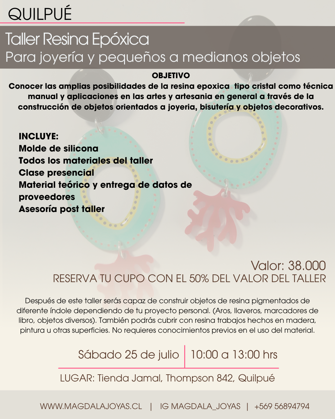 Taller Resina Epóxica Quilpué