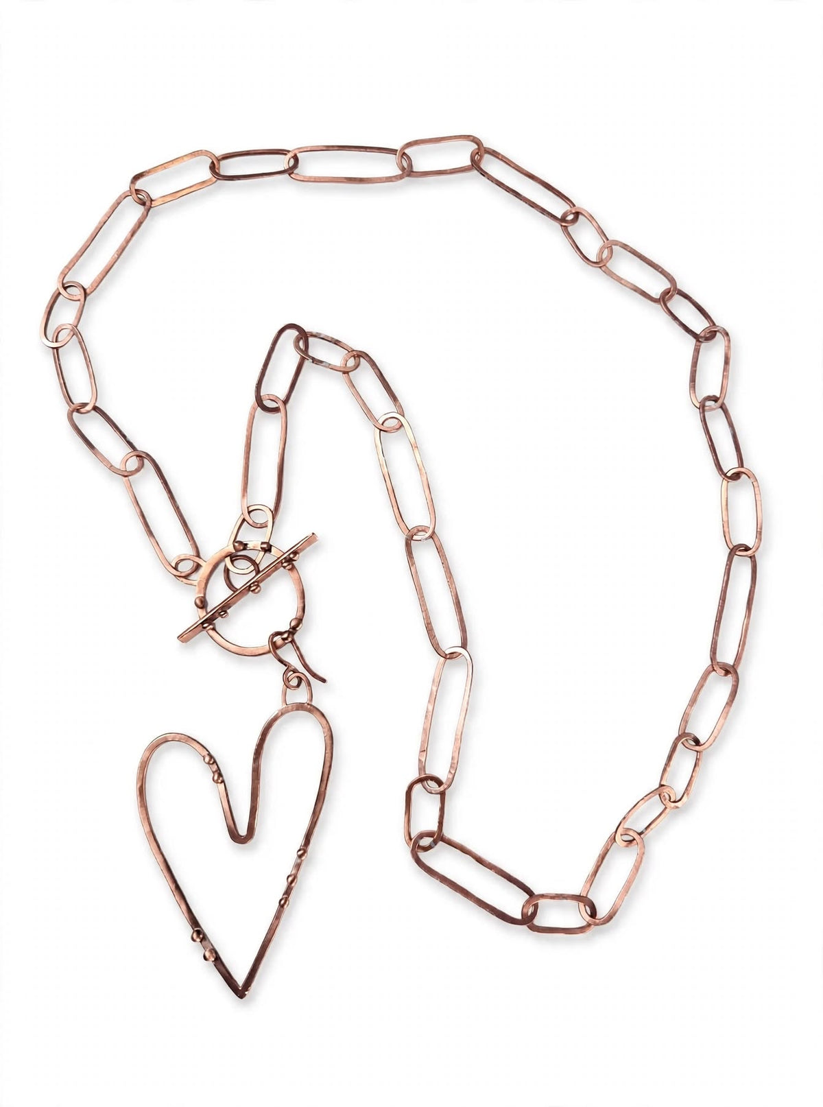 Collar eslabones cobre