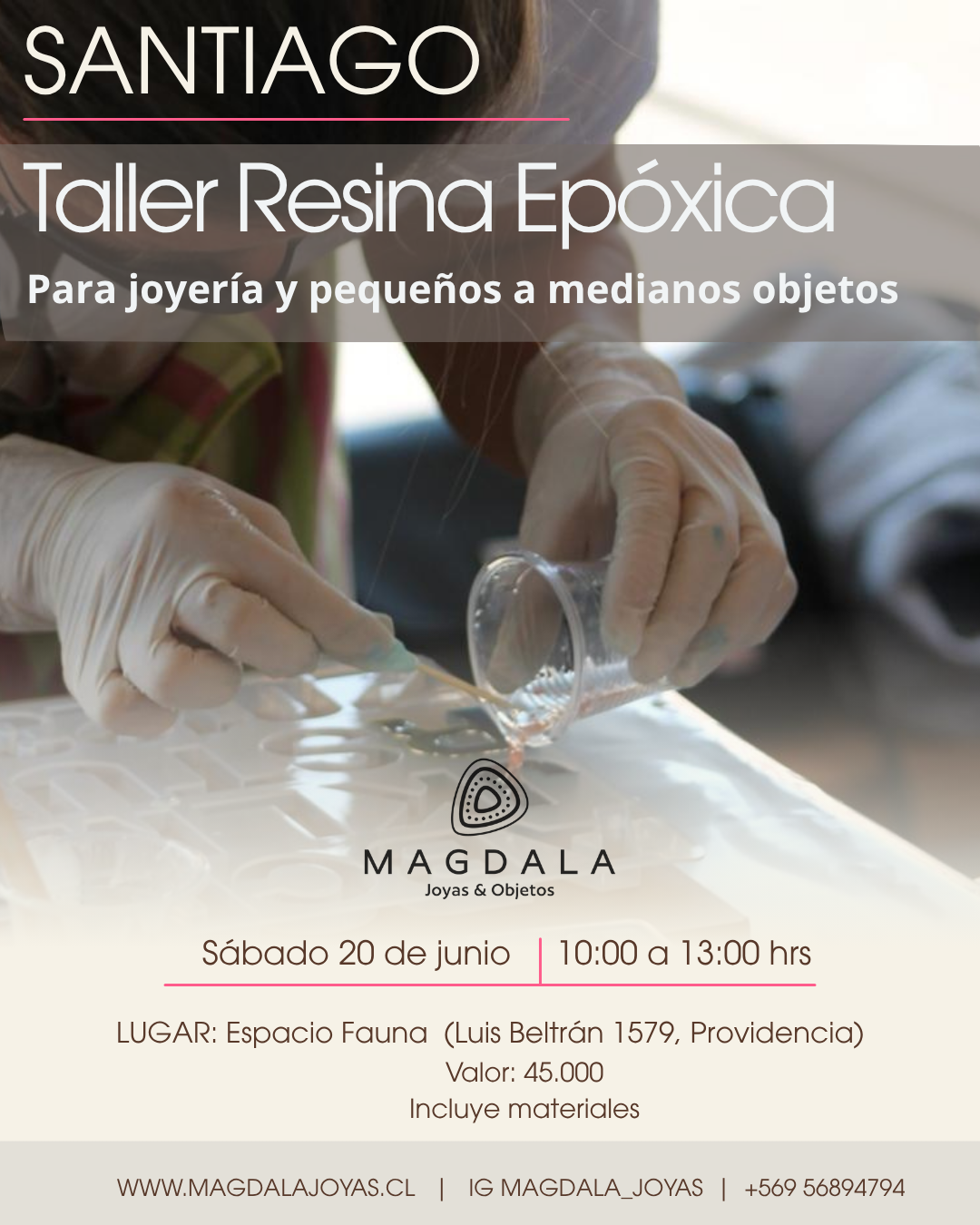Taller Resina Epoxica Inicial SANTIAGO