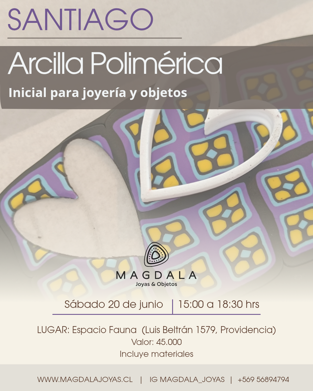 Taller Arcilla Polimérica SANTIAGO