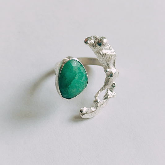 Anillo tú y yo turquesa