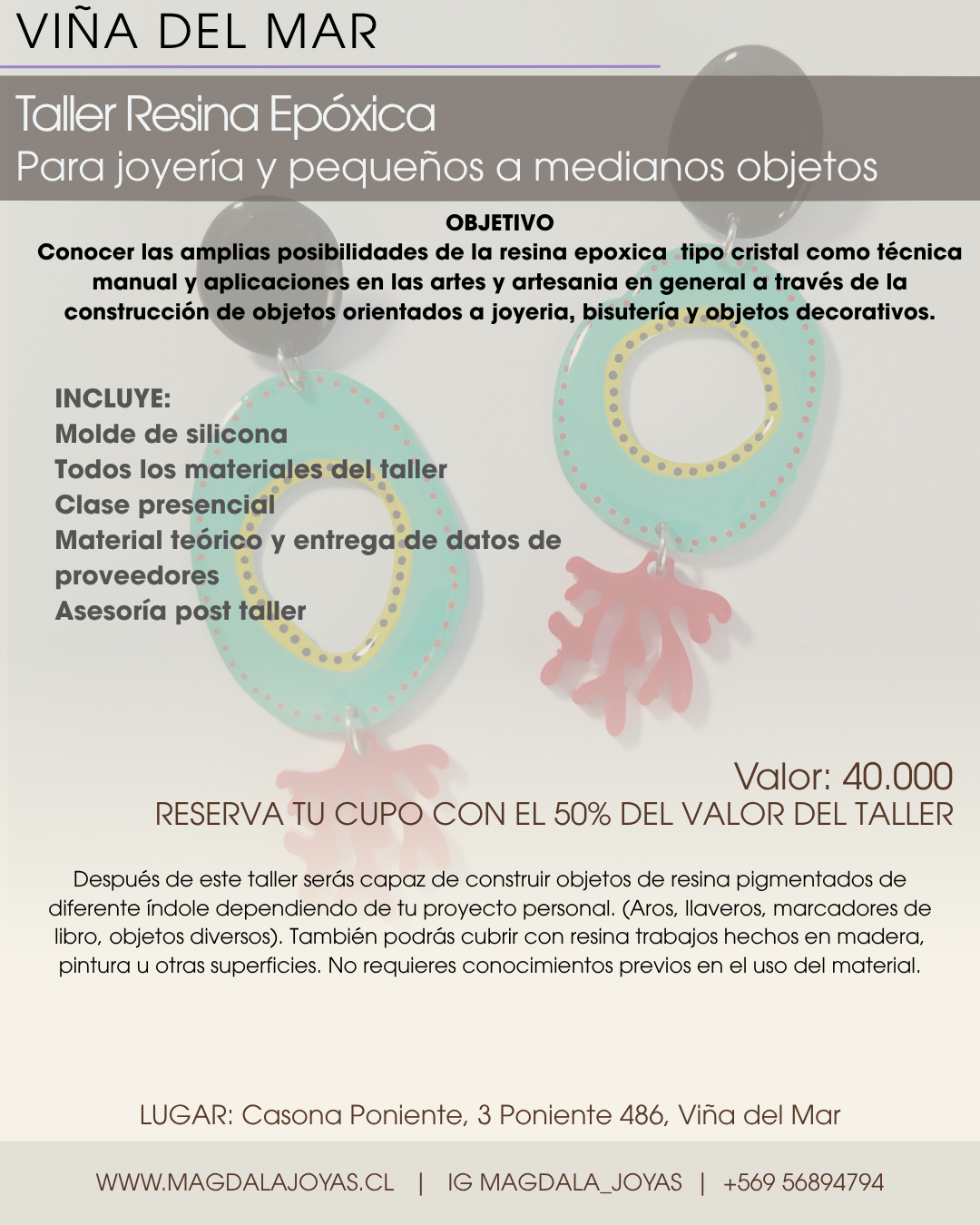 Taller Resina Epóxica Viña del Mar