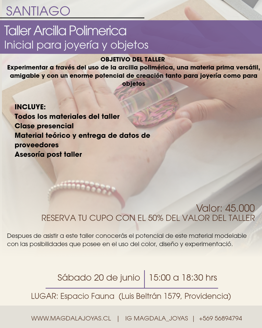 Taller Arcilla Polimérica SANTIAGO