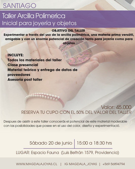 Taller Arcilla Polimérica SANTIAGO